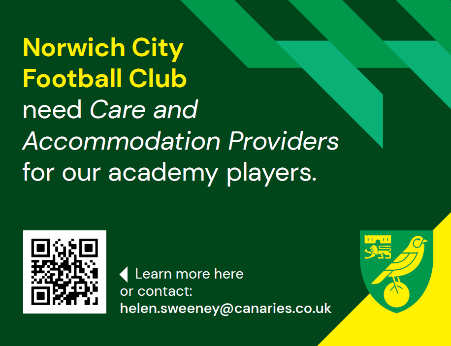 NCFC Academy Care advert
