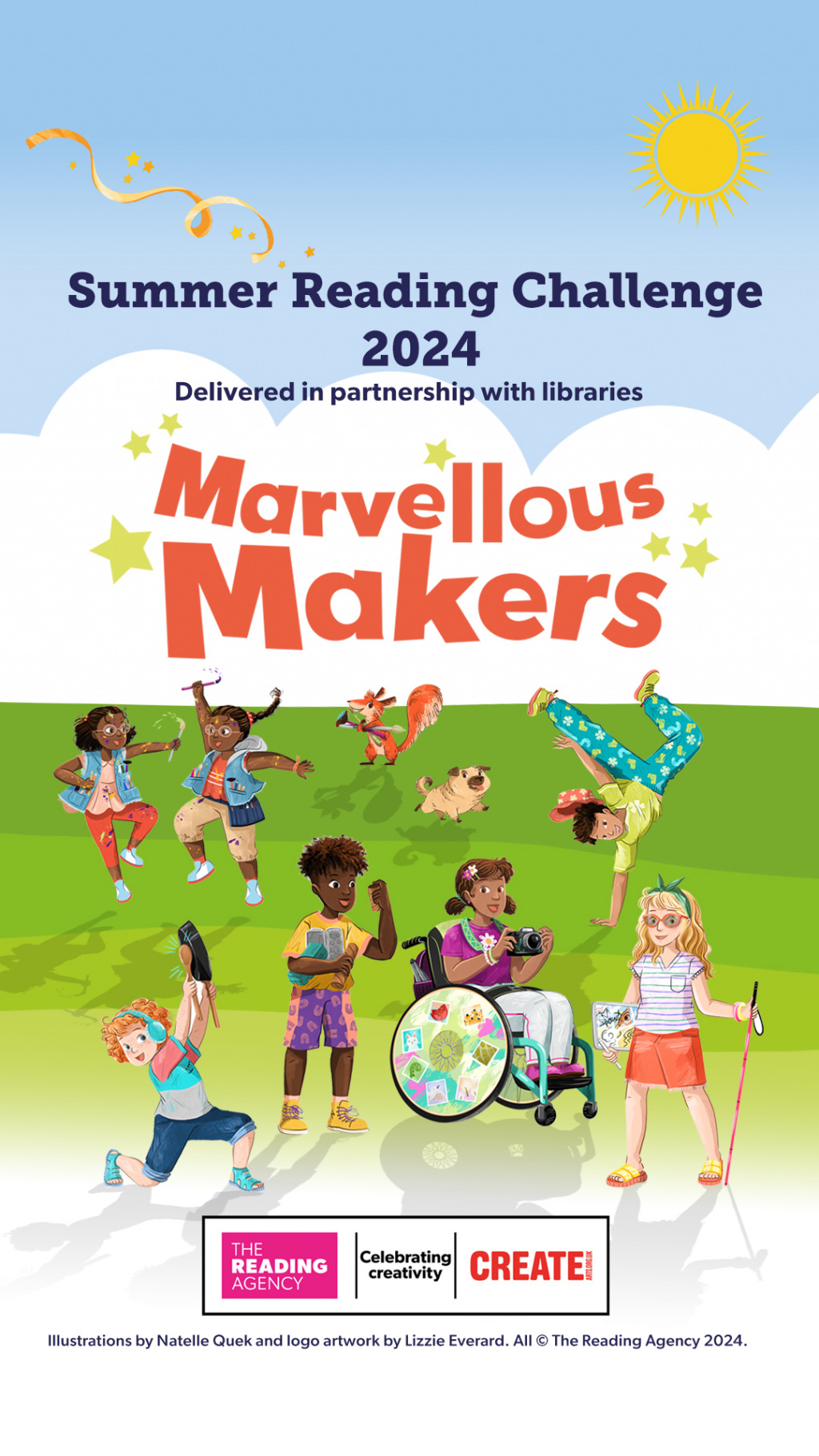 Marvellous makers summer library reading challenge poster